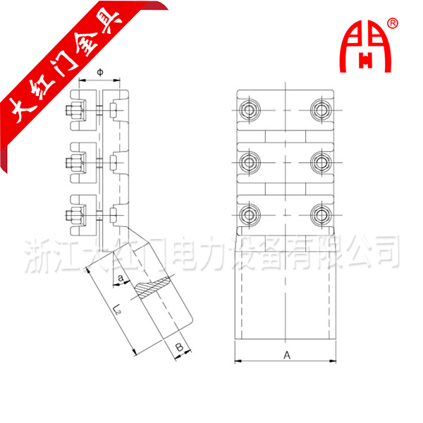 SL-N;SL-K系列耐熱導(dǎo)線、大截面導(dǎo)線螺栓型設(shè)備線夾
